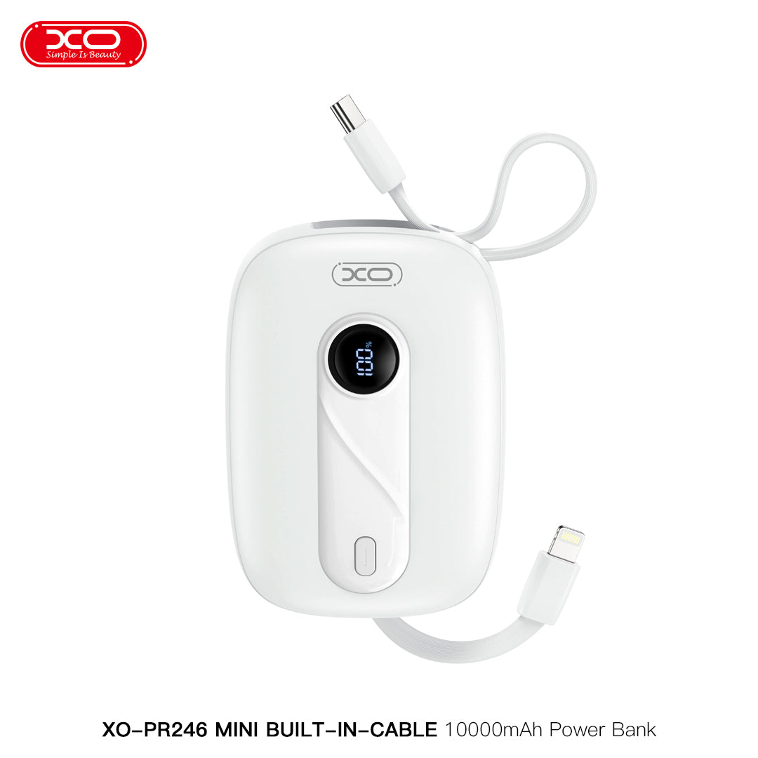 XO-PR246 Mini Power Bank with built in Cable