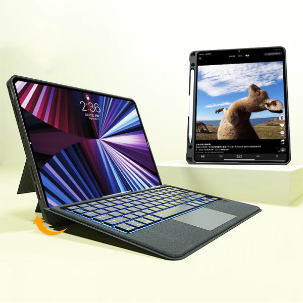 Wiwu mag touch ipad keyboard case for 10.9 /11 - black