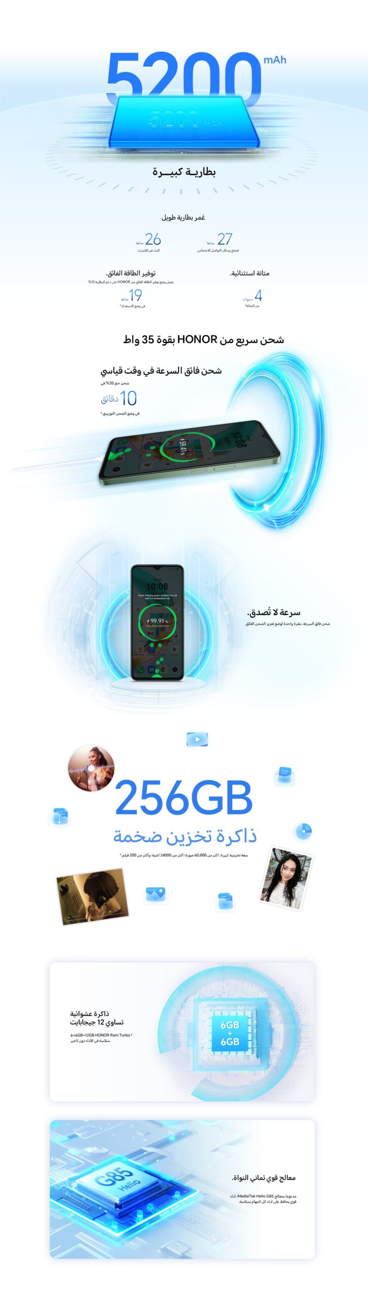 HONER X6b 12 6+6 RAM 256GB