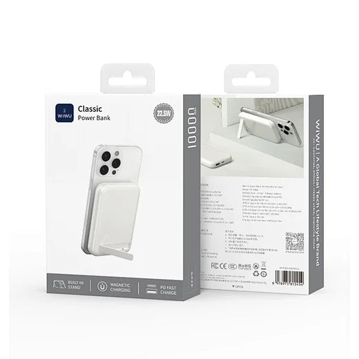 WiWU Classic Stand Wireless Power Bank 10000mAh - 15W Magnetic