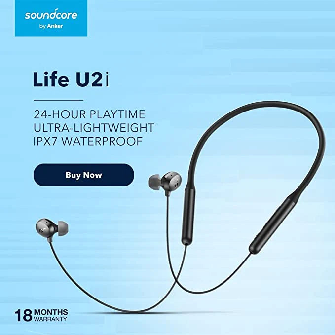 Anker Soundcore Life U2i Black سماعة أنكر عالية الجودة