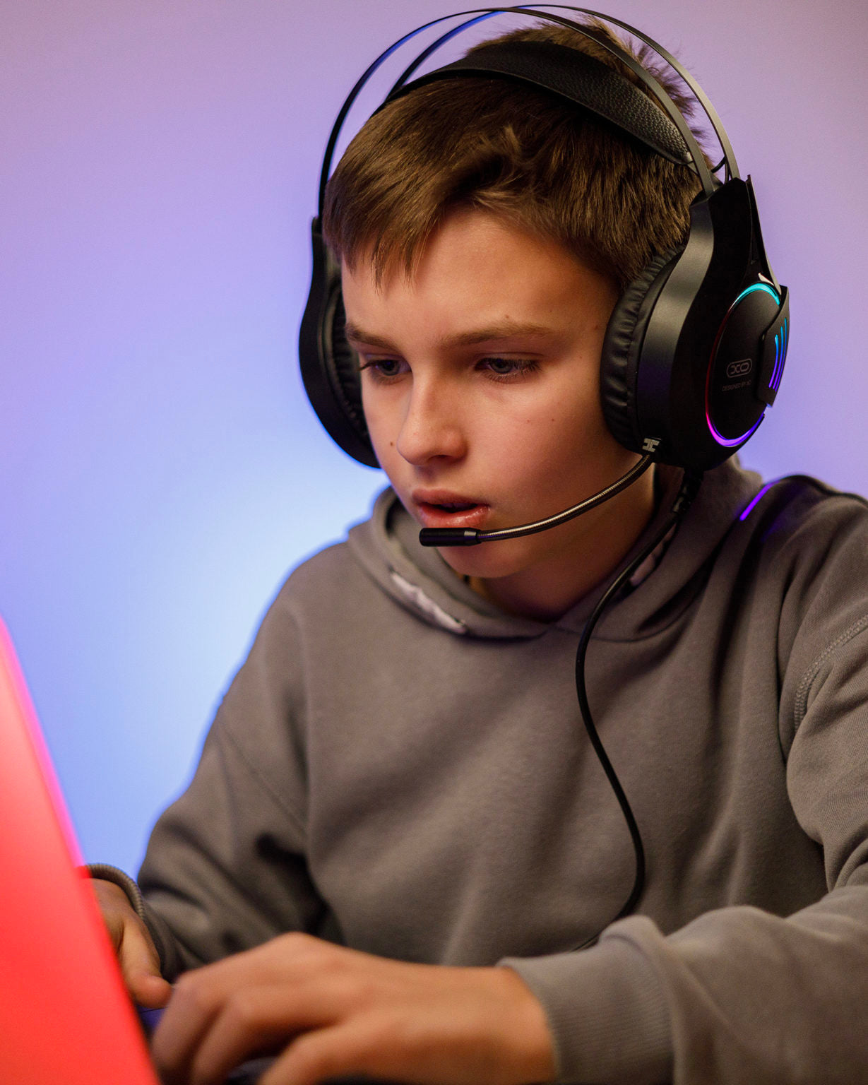 XO Wired Gaming Headset – Black , سماعة مخصصة للالعاب