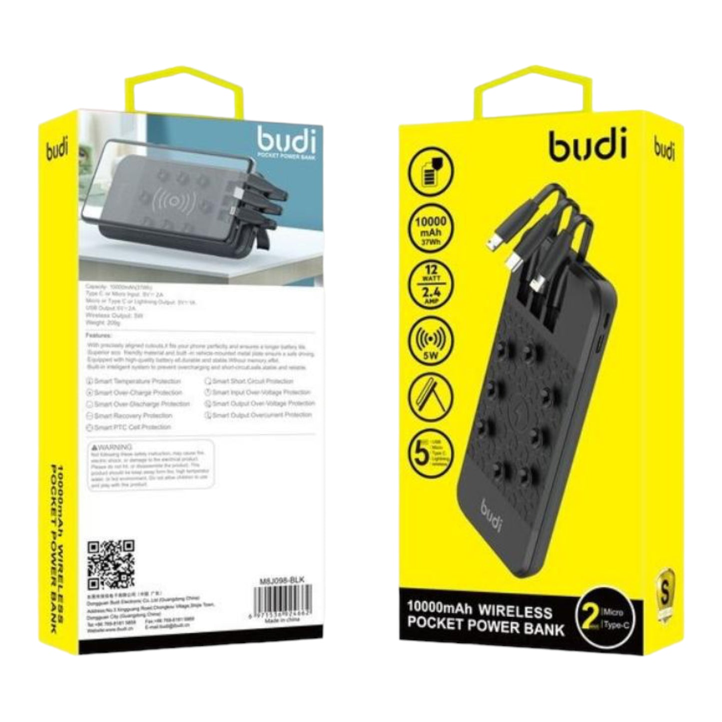 Budi 10000mAh pocket power bank (098)