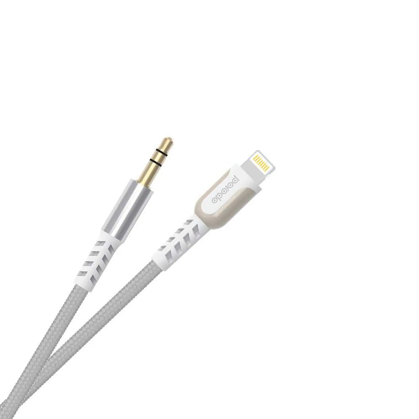 Lighting to Aux PD-AUL12-WH Porodo Aux Cable- White