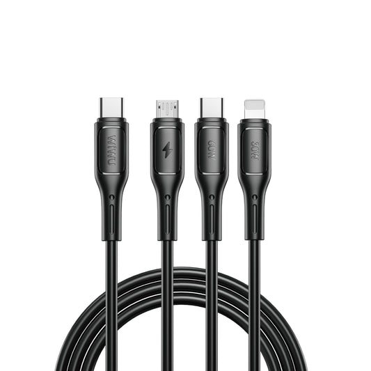 WiWU StarLink Wi-C046E Cable – 3-in-1 Fast-Charging Solution