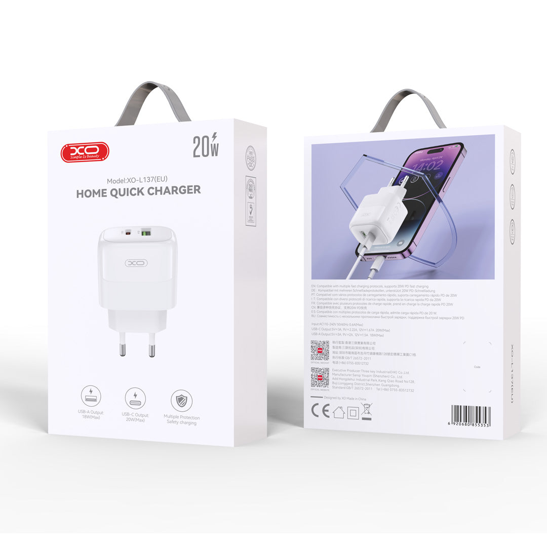 XO-L137 20W Quick Charger – ZING