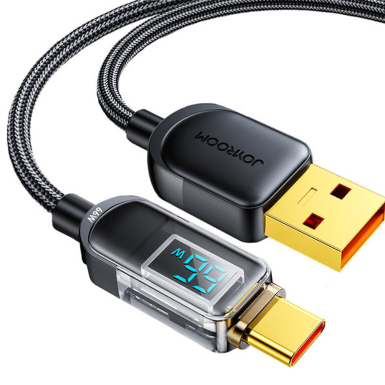 “S-AC066A4 ” 66W DigitalDisplay  Fast Charging Data Cable  1.2m-Black”