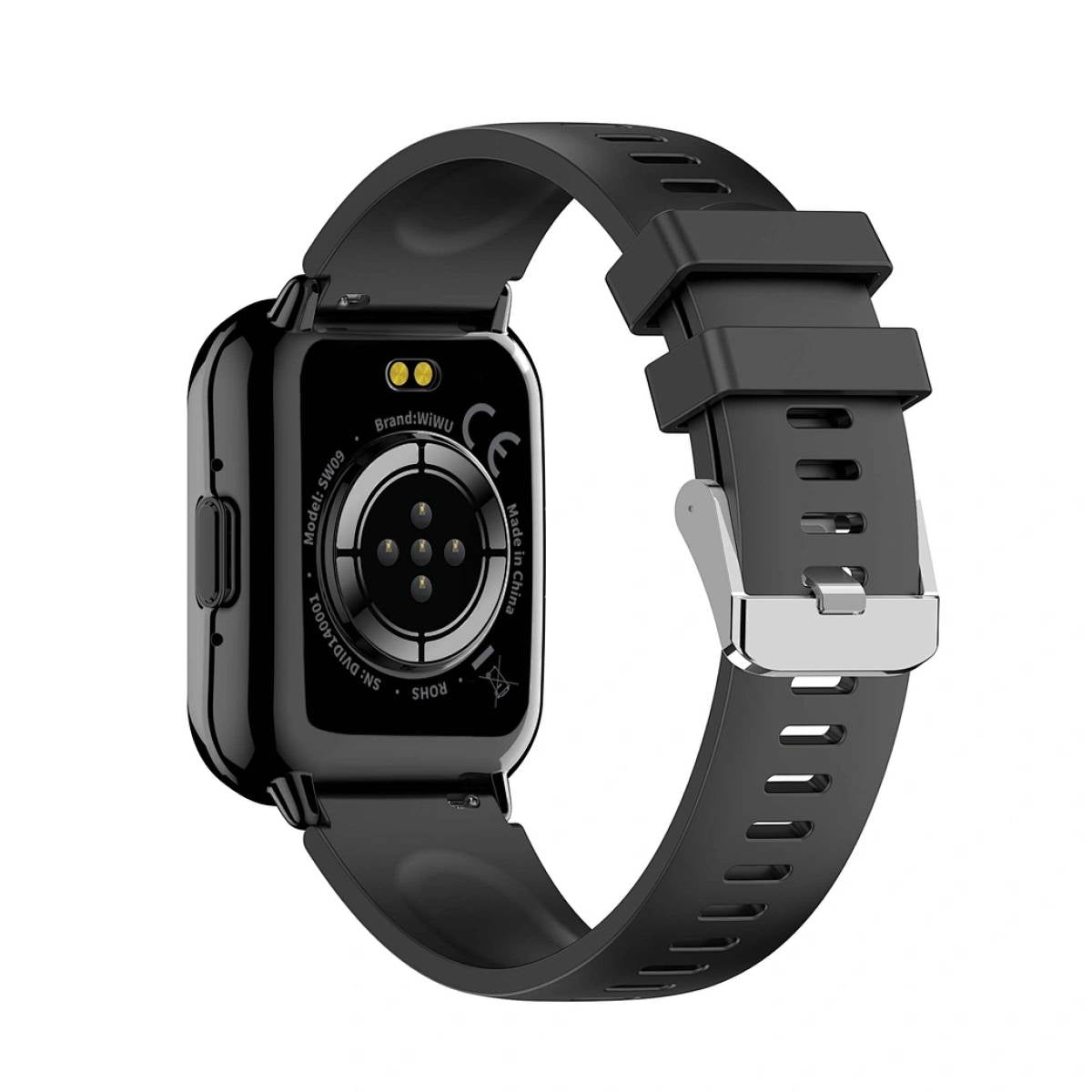 WiWU SW09 Smart Watch 1.83" HD | NFC, GPS, Bluetooth Calling | Black + Dark Blue Strap