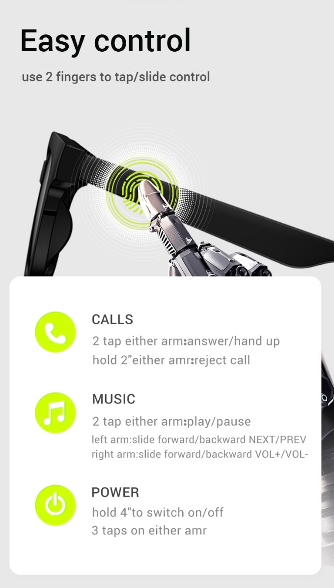 Bluetooth Smart glasses/sunglasses