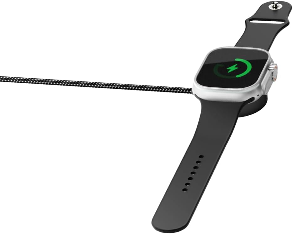 Powerology Braided Type-C Watch Charger 5W 1.2M