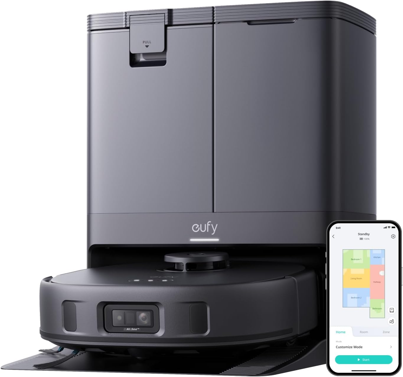 Anker Eufy Robot X10 Pro Omni ,Vacuum and Mop Combo,Self-Emptying