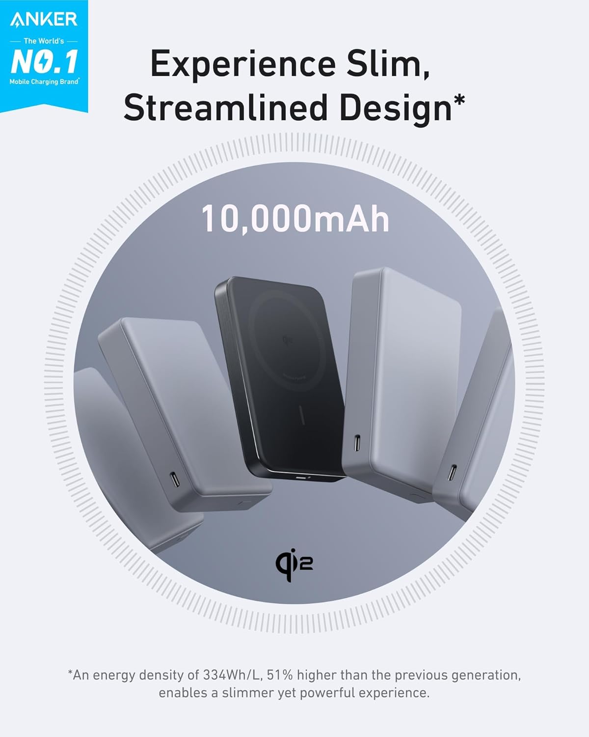 Anker Anker MagGo  Power Bank Ultra-Slim (10K,  Magnetic)