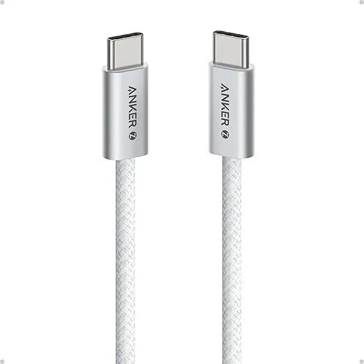 Anker Zolo USB C to USB C Cable, Braided and Dirt-Free Type-C Fast Charging Cable, Slim Connector, for iPhone 17 Series, MacBook (240W)