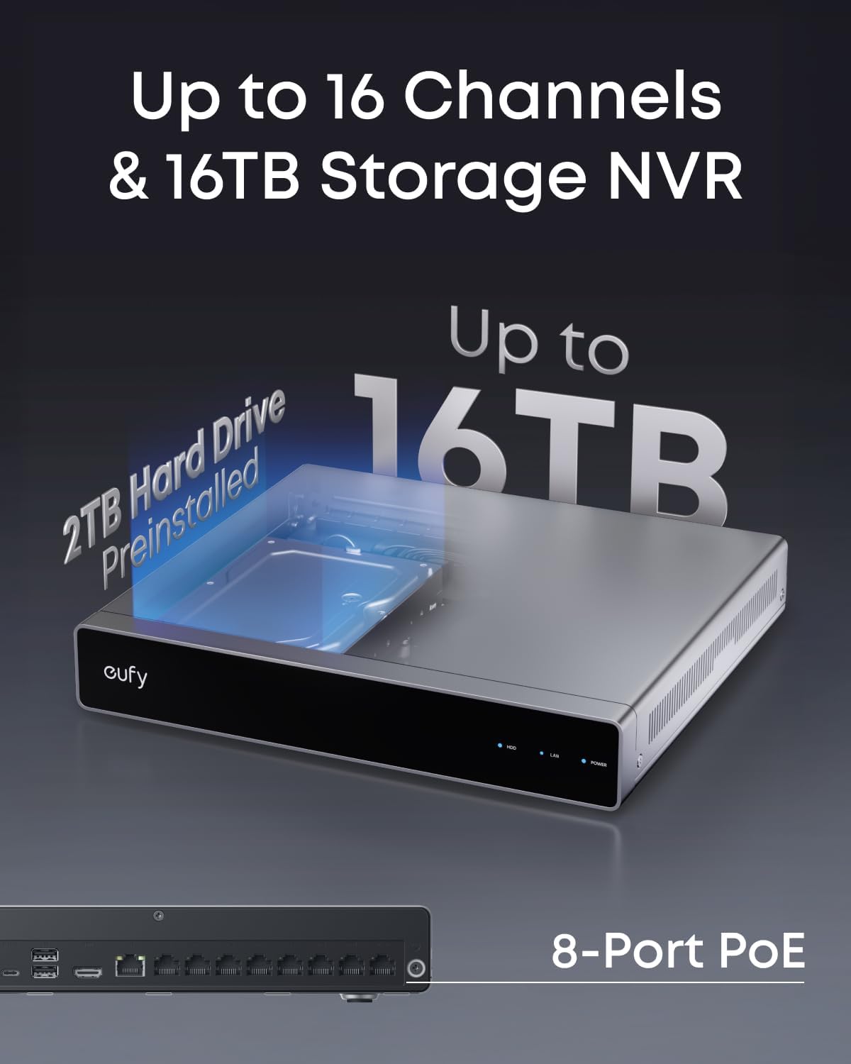 eufy Network Video Recorder S4 for Home Security Cameras