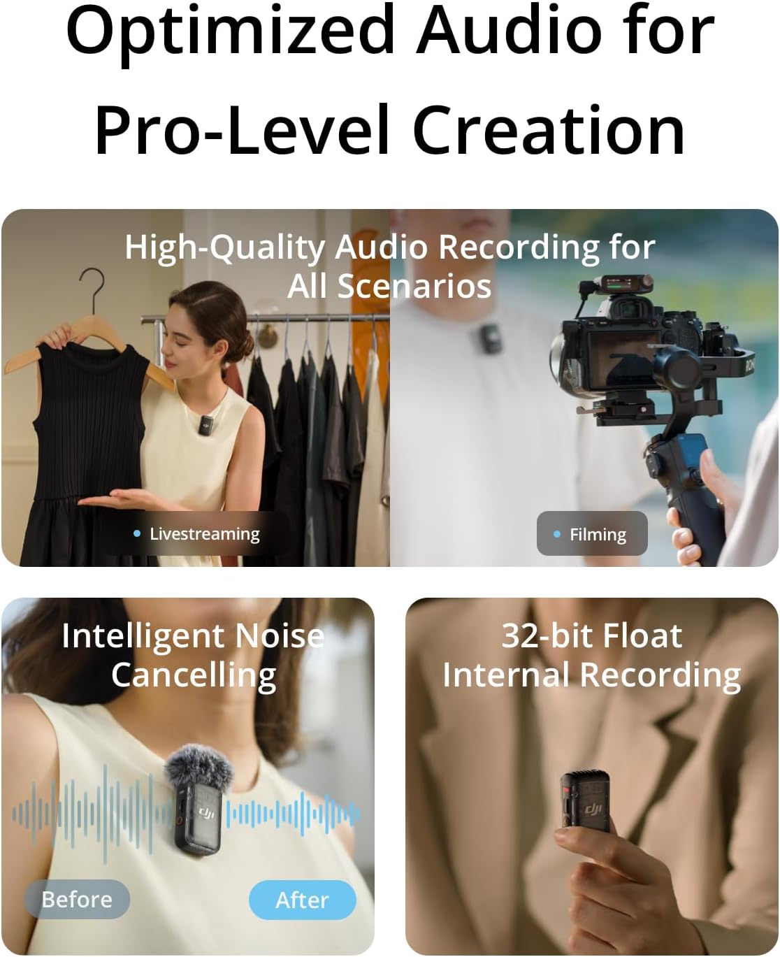 DJI MIC 2,(2 TX + 1 RX + Charging Case)