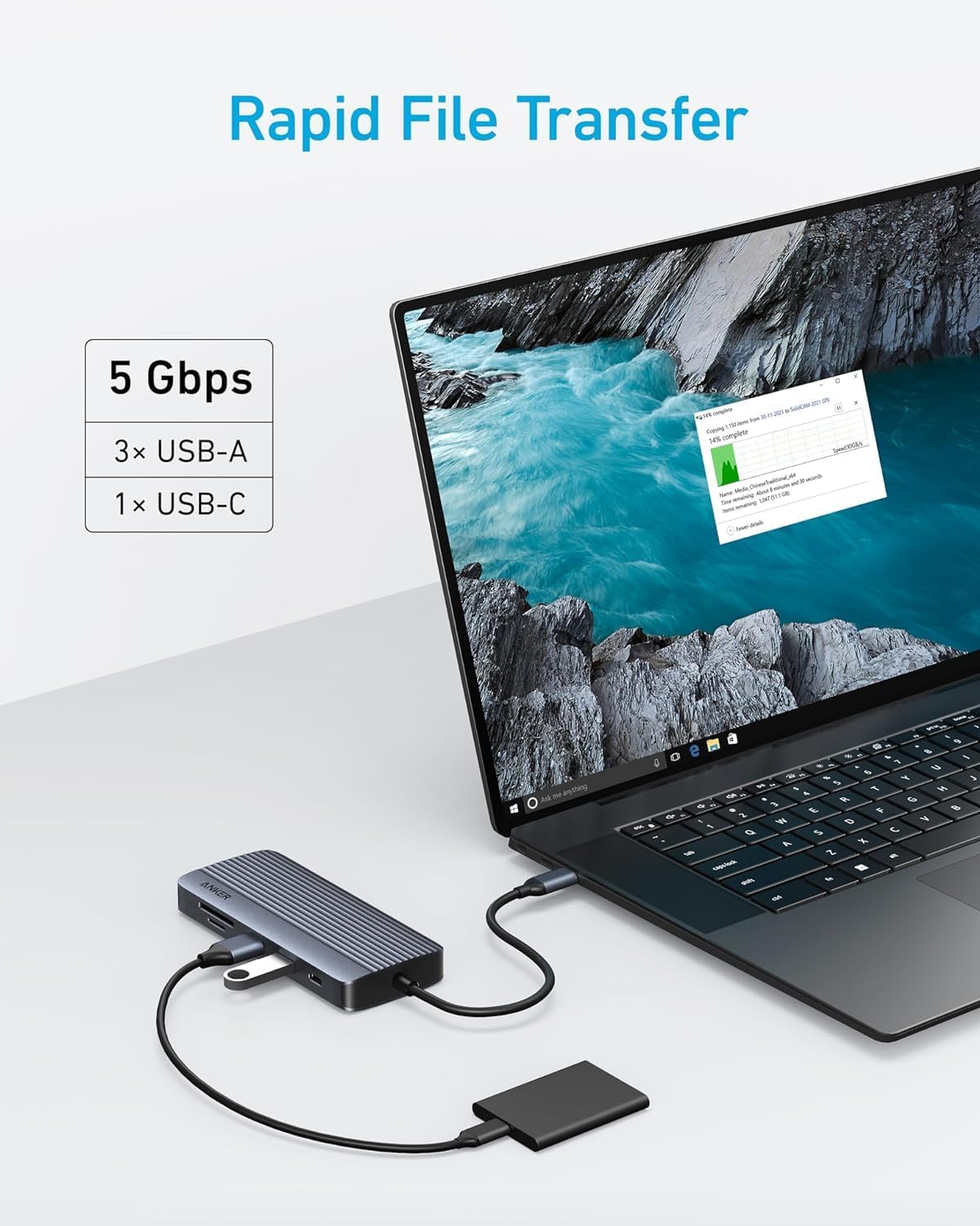Anker 10-in-1 USB C Hub, Dual-Display USB C Docking Station