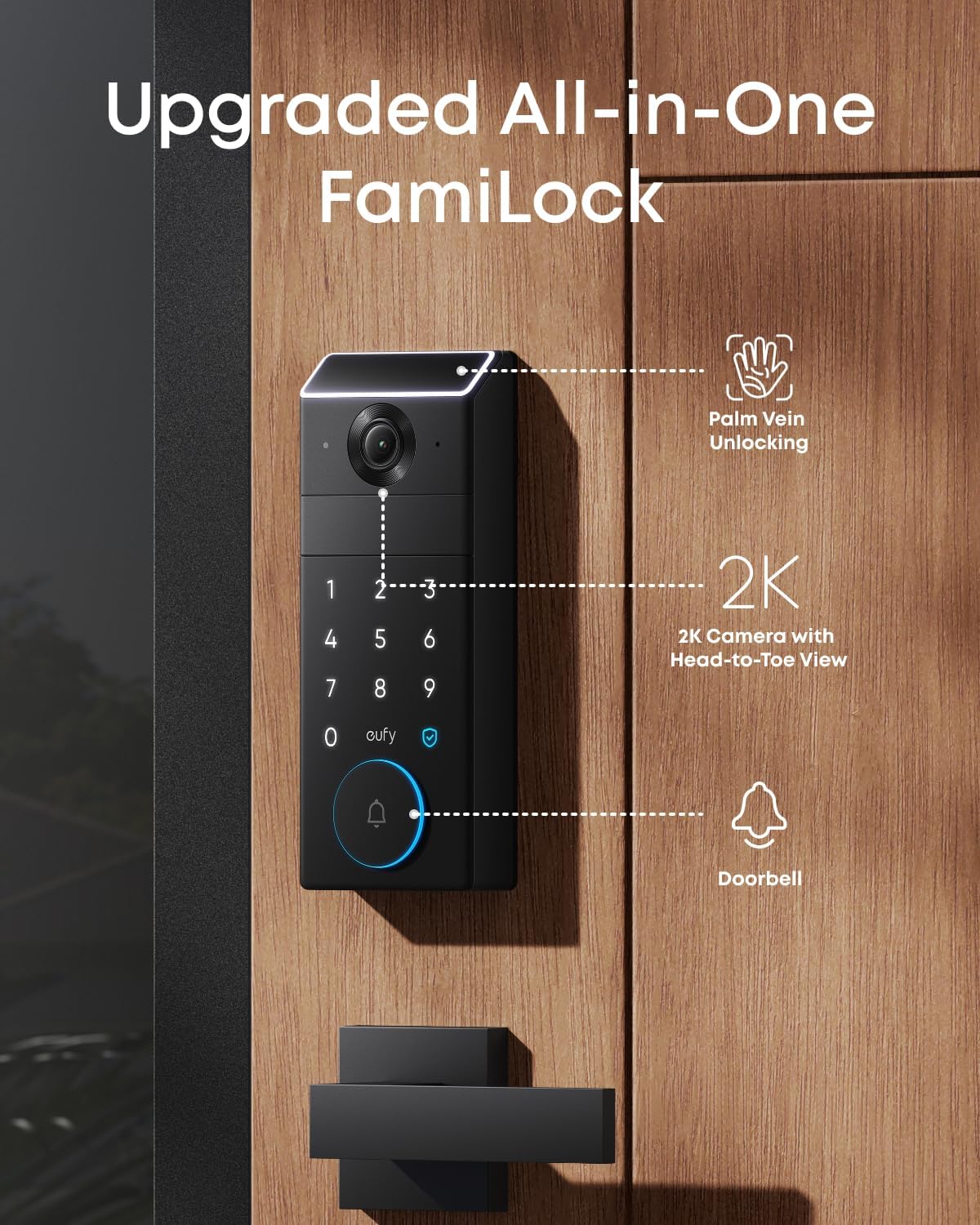 eufy FamiLock S3 Max Smart Lock with Palm Vein Recognition