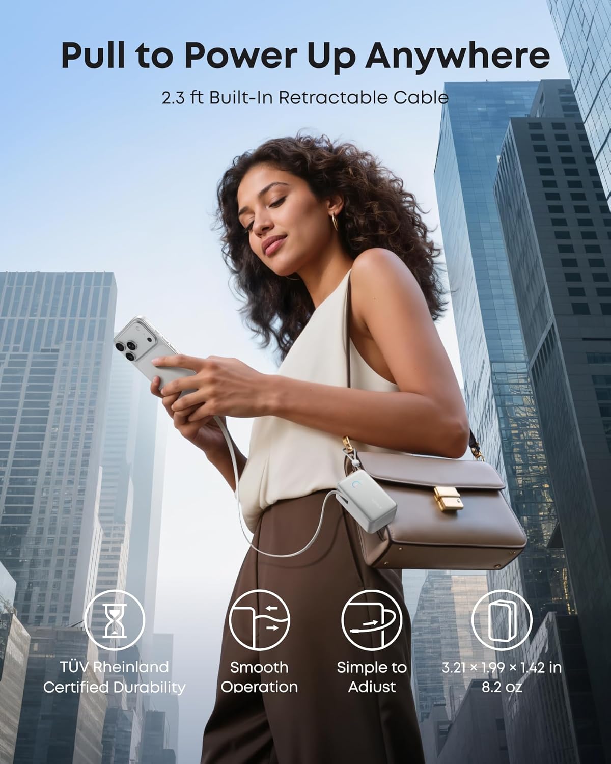 Anker Nano Power Bank (10K, 45W, BuiltIn Retractable USB-C Cable)