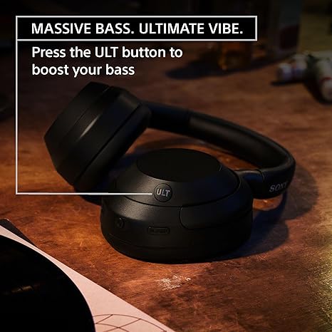 Sony ULT Power Sound Wireless Noise Canceling Headphones Black