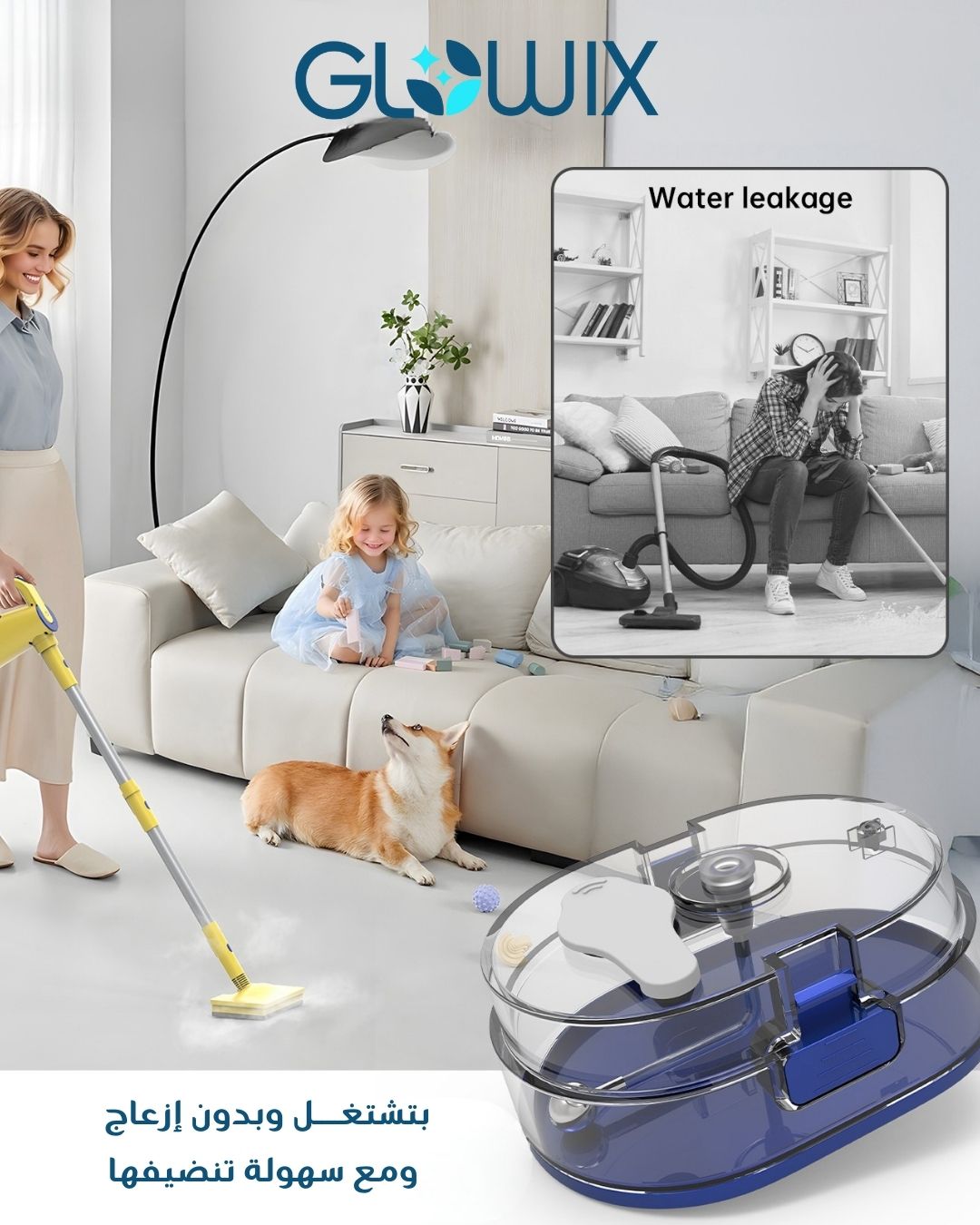 Glowix QJ310-steam mop