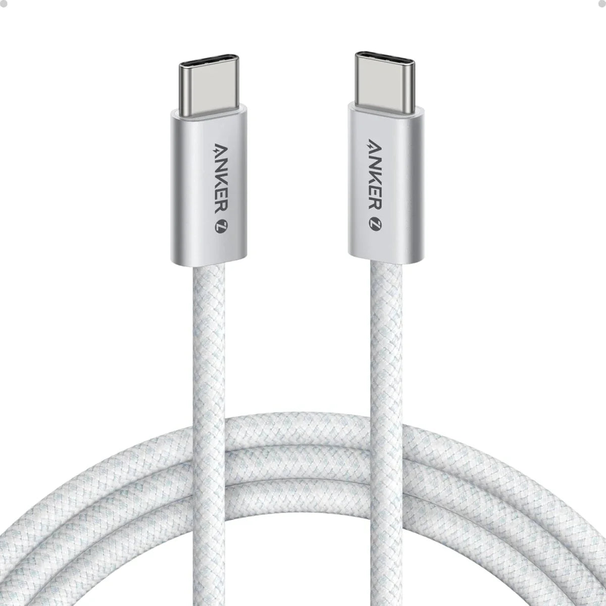 Anker Zolo USB C to USB C Cable, Braided and Dirt-Free Type-C Fast Charging Cable, Slim Connector, for iPhone 17 Series, MacBook (240W)
