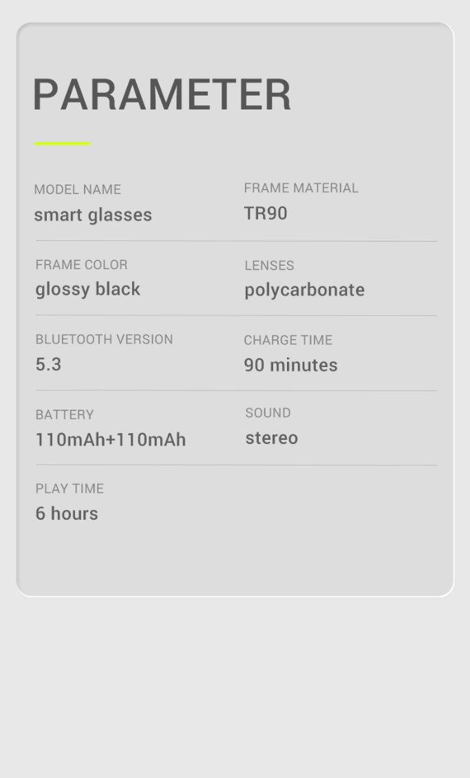 Bluetooth Smart glasses/sunglasses