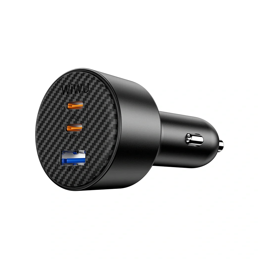 WiWU Wi-CC026 200W Triple-Port Car Charger PD PPS