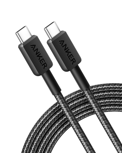 Anker 322 USB-C to Lightning Cable 3ft Braided(Black)