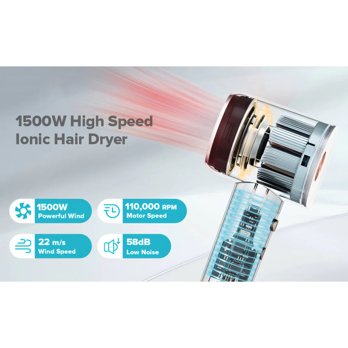 WiWU Ultrasonic Hair Dryer