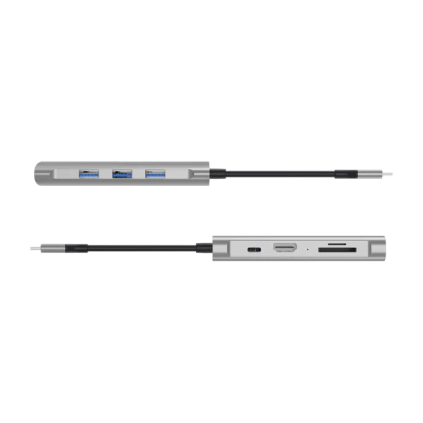 WIWU ALPHA 7 IN 1 USB-C HUB A731HP - GRAY
