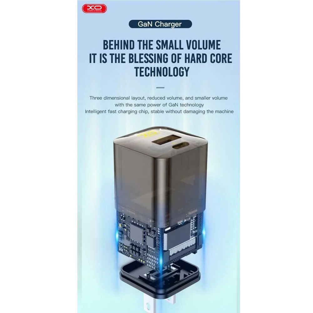 شاحن سريع XO CE05(EU) PD30W + QC3.0 18W
