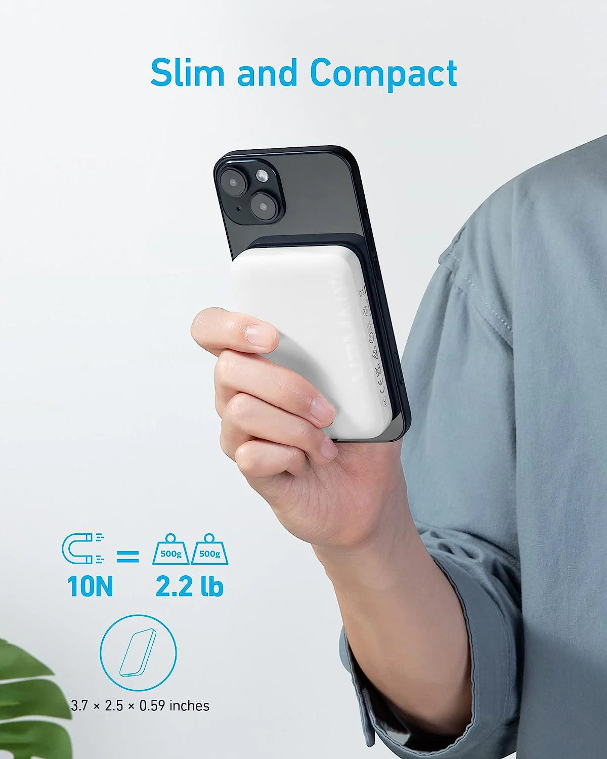 بطارية Anker 321 PowerCore Magnetic 5K - MagGo