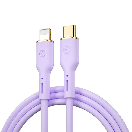 سلك فيغور للشحن السريع Wi-C018 من ويوو, من تايب سي الى لايتننج و من USB C الى لايتننج بقوة 30 واط