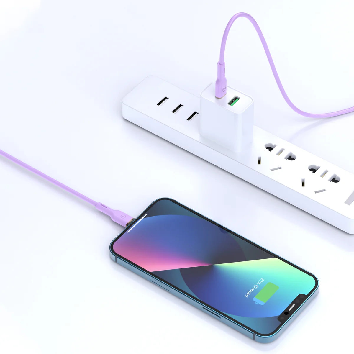 سلك فيغور للشحن السريع Wi-C018 من ويوو, من تايب سي الى لايتننج و من USB C الى لايتننج بقوة 30 واط