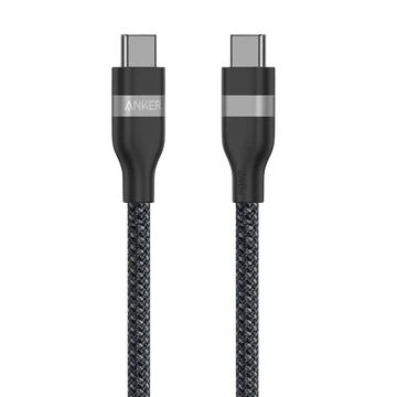 Anker USB-C to USB-C Cable (3ft, 240W, Braided) Black