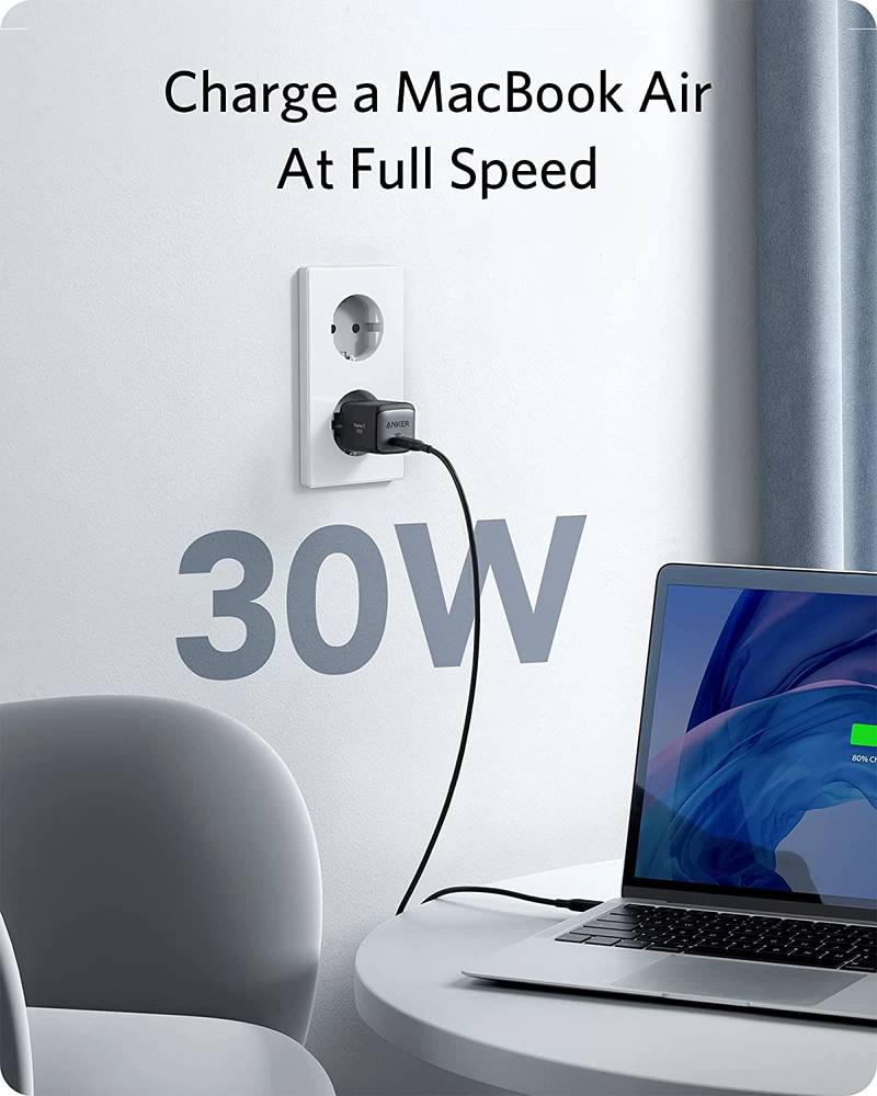 شاحن Anker 711 (Nano II 30W) A2146L11 - أسود
