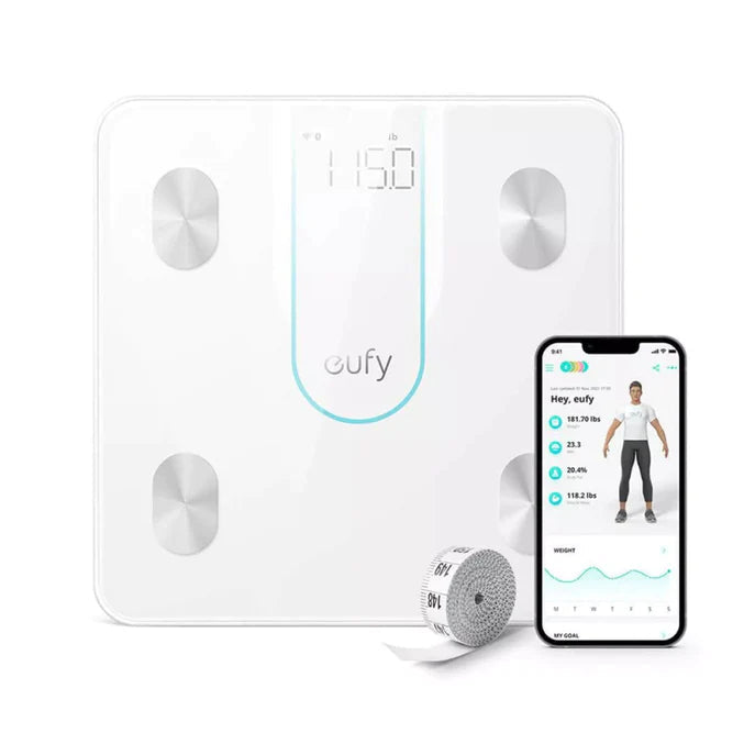 eufy by Anker, Smart Scale C1 with Bluetooth, Body Fat Scale (White)