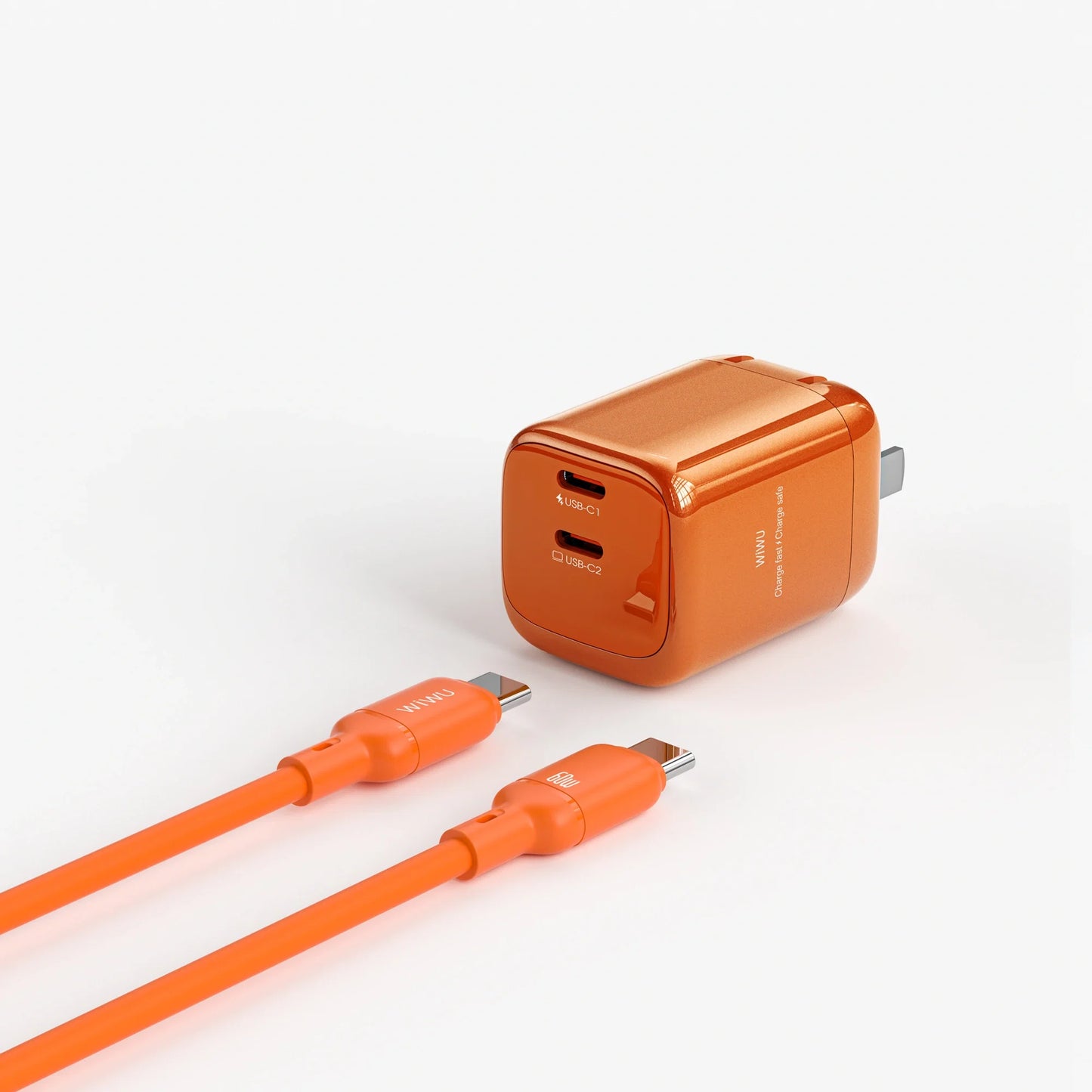 WiWU Cube 45W 2C PD Fast Charge Travel Adapter Combo Wi-G025 EU/UK/CN