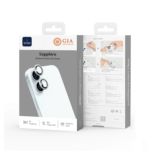 WiWU Sapphire Diamond Hard Lens Guard for iPhone 17 Series (3 lens/pack) LG-003