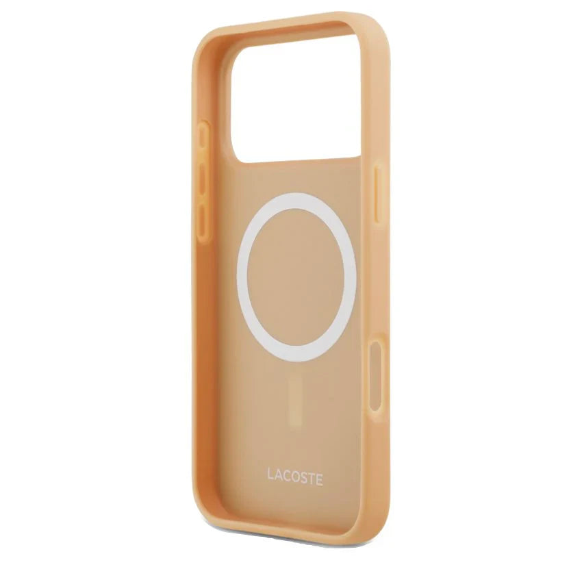 Lacoste - Hardcase Monogramme Gold Logo MagSafe (LCHMP17LPNOK) - iPhone 17 Pro
