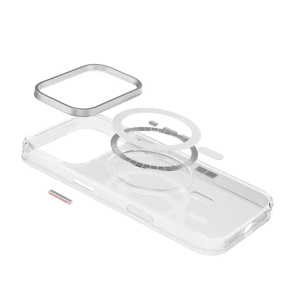 Levelo Allure PC Hard Case for iPhone 17 Pro/Pro Max - Transparent