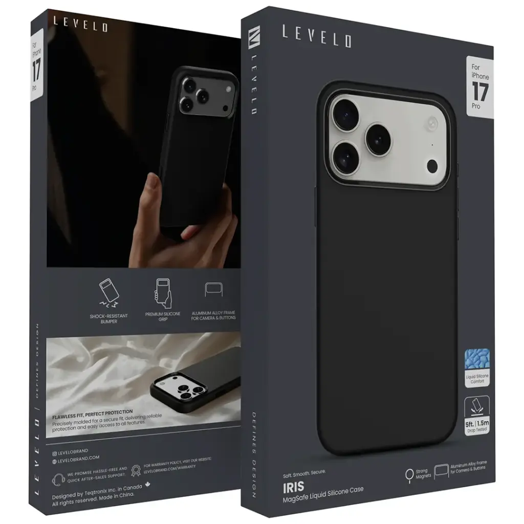 Levelo Iris Magsafe Liquid Silicone Case for iPhone 17 Pro/Pro Max