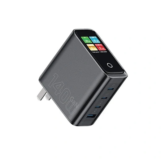 WiWU 140W Intelligent Display GaN Charger 3C1A Wi-G028