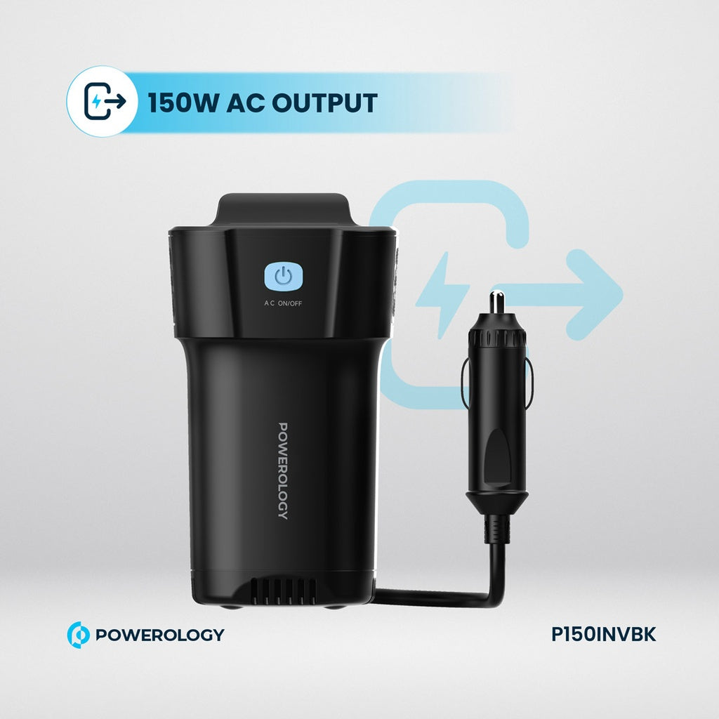 Powerology 150W USB A 2 type-C Car 12V10A