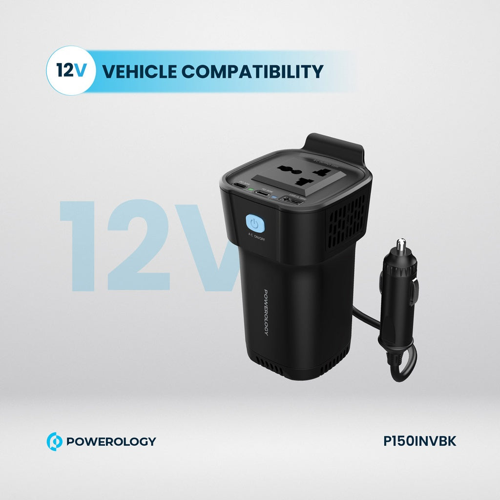 Powerology 150W USB A 2 type-C Car 12V10A