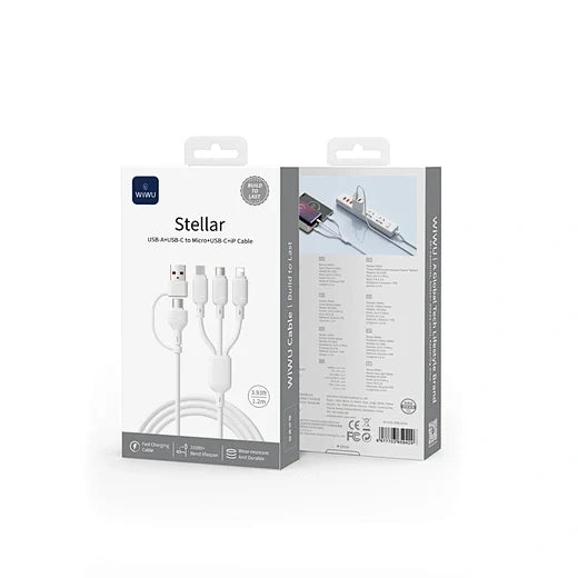 WiWU Stellar Series Cable A+C-C+M+L Wi-C091 1M
