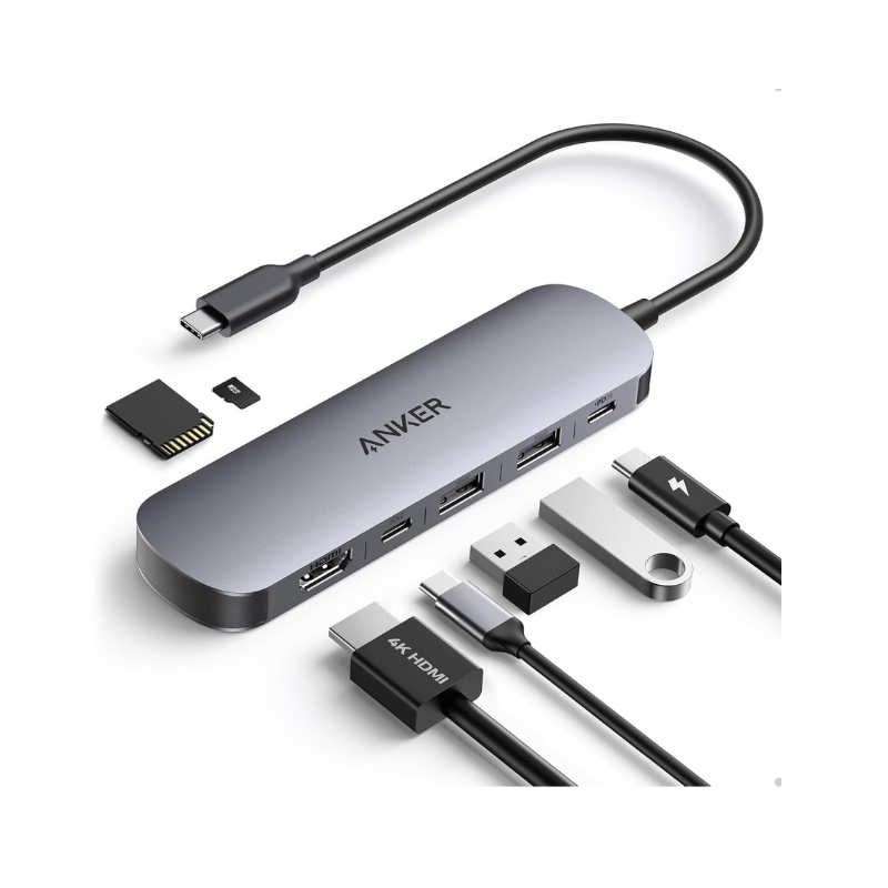 Anker USB C Hub, 7-in-1 Multi-Port USB Adapter for Laptop/Mac
