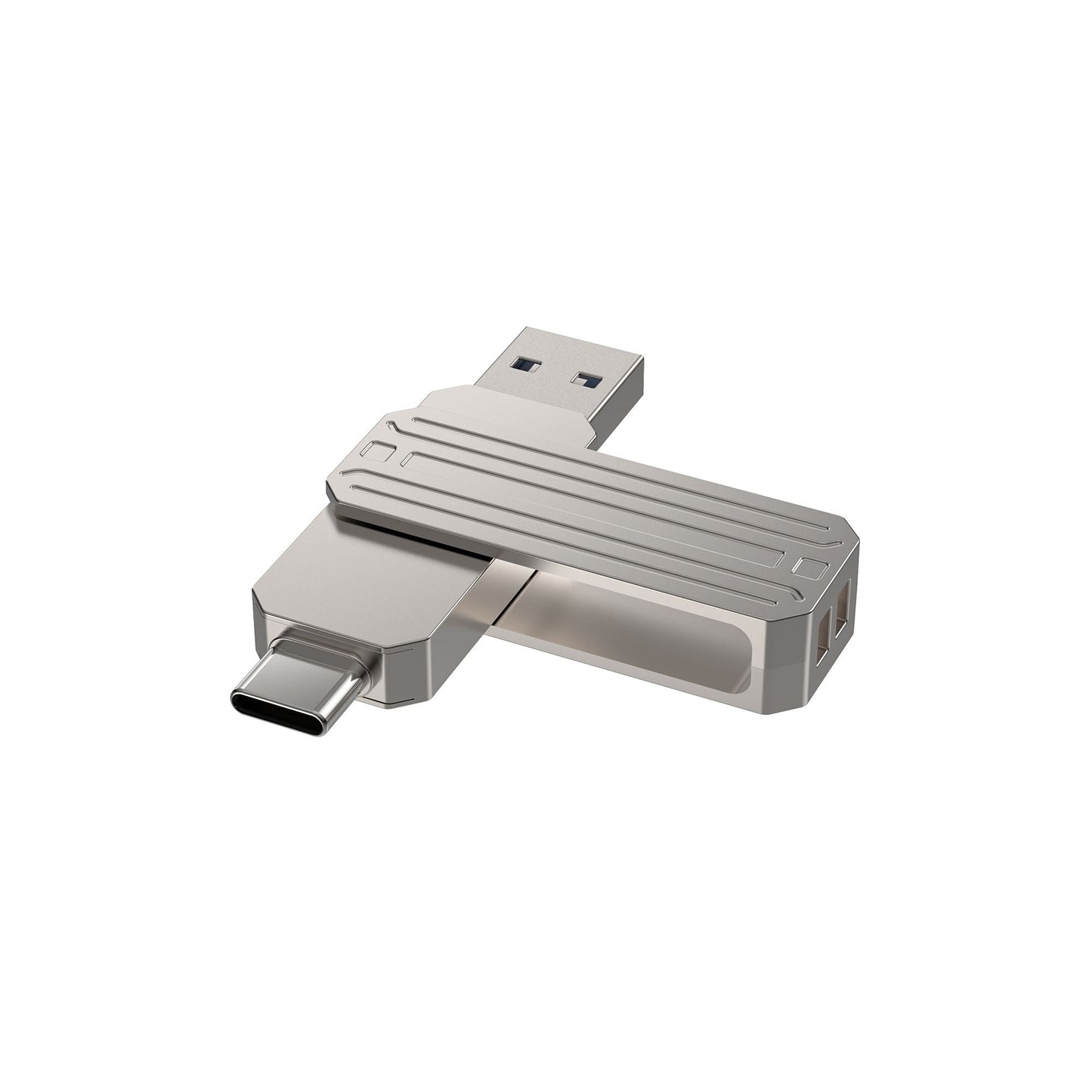 WIWU Infinite 2in1 USB3.2 Flash Drive 32GB Fast & Versatile - Silver