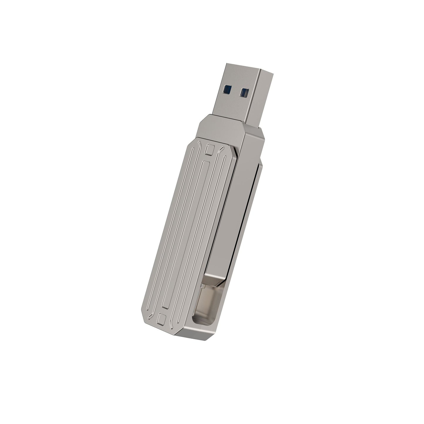 WIWU Infinite 2in1 USB3.2 Flash Drive 32GB Fast & Versatile - Silver