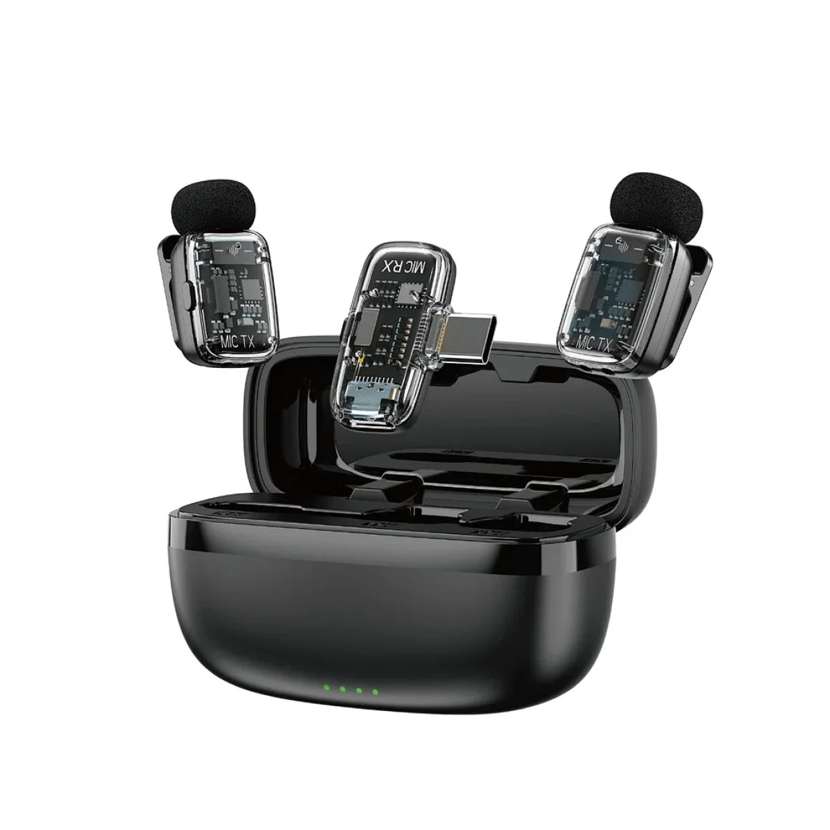 WiWU Wi-WM008 Dual Wireless Lavalier Microphone (1-to-2)
